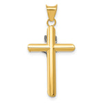 14K Two-Tone w/Rhodium Inri Crucifix Pendant