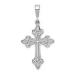 14k White Gold Cross Pendant