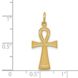 14k Ankh Cross Charm