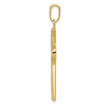 14k w/Rhodium Fancy Cross Pendant
