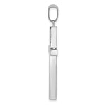 14K White Gold Latin Cross Pendant