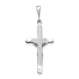 14k White Gold Crucifix Pendant