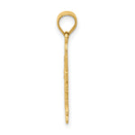 14k Polished Filigree Sun Pendant