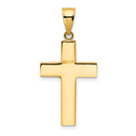 14k Hollow Cross Pendant