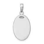 14k White Gold Saint Christopher Medal Pendant