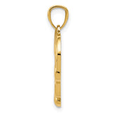 14K Polished Infinity Symbol Heart Pendant