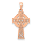 14k Rose Gold Celtic Cross Pendant