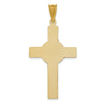 14K w/Rose and White Rhodium Iona Crucifix Cross Pendant