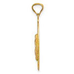 14K Polished D/C  Lady Of Guadalupe Oval Pendant