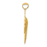 14k Satin and Polished Mary Pendant