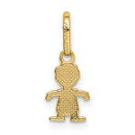 14k Polished Little Boy Pendant