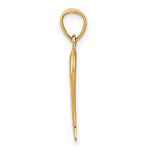 14k Italian Horn Pendant