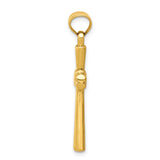 14k Hollow Cross Pendant