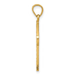 14k Diamond-cut Latin Cross Pendant