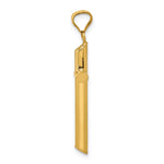 14k Polished Tube Cross Pendant