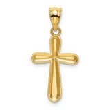 14k Polished Cross Pendant