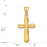 14k Polished Cross Pendant