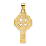 14k Polished Celtic Cross Pendant
