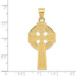 14k Polished Celtic Cross Pendant
