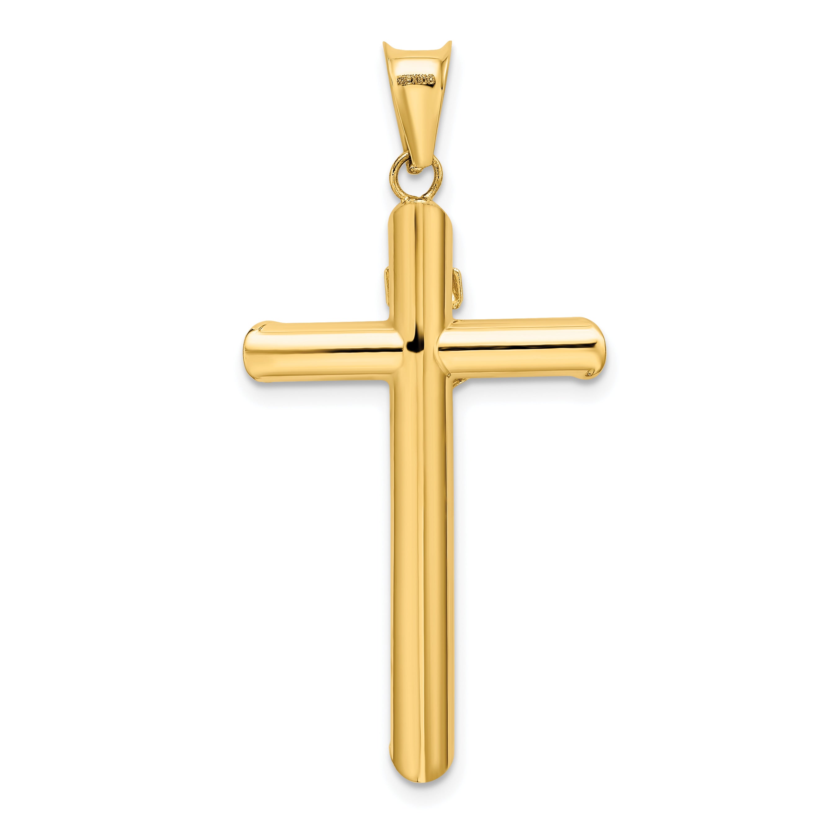 14k Two-Tone Polished Crucifix Pendant