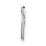 14K White Gold Mini Floating Heart Slide