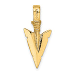 14K 3-D Arrowhead Charm