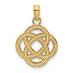 14K Small Celtic Eternity Knot Circle Charm