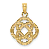 14K Small Celtic Eternity Knot Circle Charm