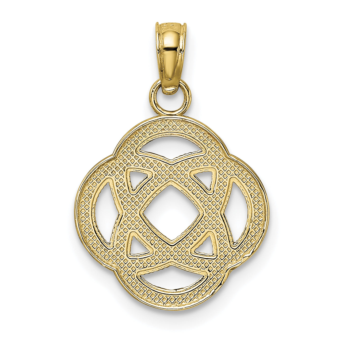 14K Small Celtic Eternity Knot Circle Charm