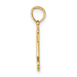 14K Cut-Out Polished Mini Dog Bone Charm