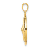 14K Nautical Compass Charm