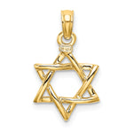 14K Polished Star Of David Charm
