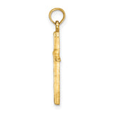 14K D/C with Tapered Ends Cross Charm