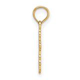 14K Mini Eastern Orthodox Cross Charm