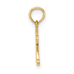 14K Polished and Engraved TRY JESUS Charm