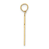 14K Polished Small Cross Charm