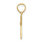 14K Mini Cross Charm