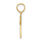 14K Mini Cross Charm