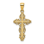 14K Cross w/ Lace Trim Charm