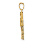 14K Polished Cut-Out Design Cross Charm