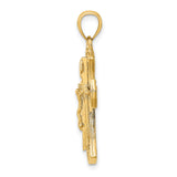14K Crucifix Charm