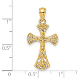 14K Crucifix Charm