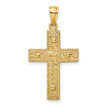 14K 2-D Cross Charm