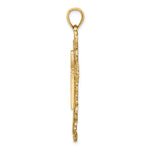 14K Cross W/ Lace Trim Charm