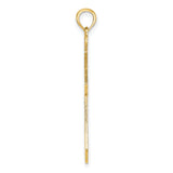14K Filigree Cross Charm