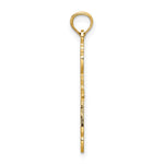 14K Polished and Cut-Out Cross Charm