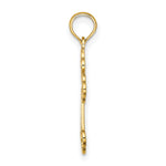 14K Lace Center Budded Cross Charm