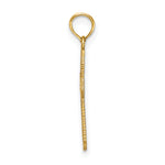 14K D/C w/ Beaded Edge Cross Charm