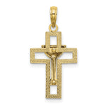 14K Polished Cross W/ Communion Cup Charm