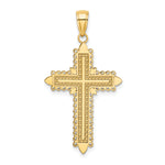14K w/ Lace Border Cross Charm
